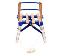 vidaXL Traîneau pliable en bois avec dossier 110 cm 91458