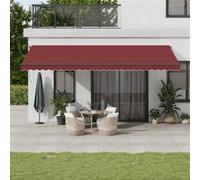 vidaXL Luifel automatisch uittrekbaar met LED's 600x300 cm bordeaux3310202 G