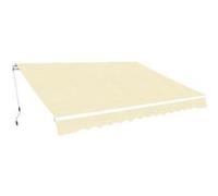 Luifel handmatig uittrekbaar 400 cm crÃme275572
