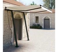 vidaXL Luifel handmatig uittrekbaar met LED 3,5x2,5 m crÃmekleurig3070122 Crème G