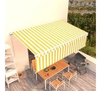 vidaXL Auvent Rétractable Manuel avec Store Banne Pliable Jardin Balcon Terrasse Patio Extérieur Protection contre Rayons UV 5x3 m Jaune et Blanc Blanc https://www.fnac.com/mp46185226/vidaXL-Auvent-retractable-manuel-avec-store-5x3-m-Jaune-et-blanc/w-4?oref=0e2223ae-0ce5-7f21-ed16-e9d5147e8879