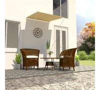 vidaXL Auvent rétractable 100 × 150 cm Jaune et blanc