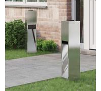 vidaXL Lumière de Chemin LED Solaire 2 pcs Acier inoxydable