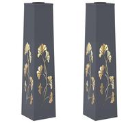 vidaXL Lumière de Chemin LED Solaire 2 pcs Anthracite, Éclairage Moderne de Jardin, Spots solaires pour chemins, lumières extérieures durables, déco paysagère