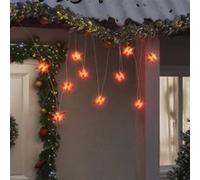 Lumière de Noël 10 LED, Eclairage d'Etoile de Noël Suspendu, Décoration Lumineuse de Noël Fête Intérieur Extérieur, Moderne, Rouge 10 cm