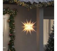 vidaXL Lumière de Noël avec LED Pliable, Éclairage d'Étoile de Noël Suspendu, Décoration Lumineuse de Noël Intérieur Extérieur, Moderne, Blanc 57 cm Blanc https://www.fnac.com/mp49247451/vidaXL-Lumiere-de-Noel-avec-LED-pliable-blanc-57-cm/w-4?oref=e0d0569f-3ca1-9db3-692f-1ad04c811e0c