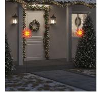 vidaXL Lumière de Noël avec Piquet LED Pliable, Éclairage d'Étoile de Noël, Décoration Lumineuse de Noël Intérieur 356190