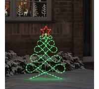vidaXL Lumière en forme d'arbre de Noël Multicolore 80 x 56 cm PVC