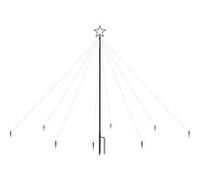 vidaXL Lumières d'arbre de Noël Intérieur/Extérieur 400 LED 2,5 m Blanc G