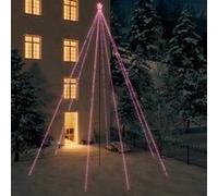 Sapin de Noël à LED Int/Extérieur 1300 LED blanc froid 8 m arbre jardin vidaXL