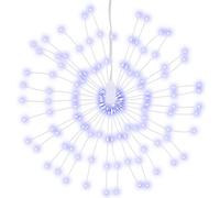 vidaXL Lumières de Noël Feu d'artifice 140 LED bleu 17 cm