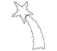 vidaXL Lumières de Noël silhouette d'étoile filante 115 LED