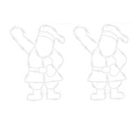 vidaXL Lumières de Noël silhouette du Père Noël 2 pcs 35 LED