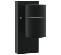 vidaXL Lumières Murales Extérieures 2 pcs Acier Inoxydable Noir IP44