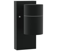 Vidaxl Lumières Murales Extérieures 2 Pcs Acier Inoxydable Noir Ip44 Noir