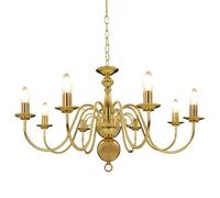 vidaXL Lustre 8 Ampoules Plafonnier Lampe Suspendue Luminaire Eclairage Salon Salle de Séjour Salle à Manger Chambre à 281619