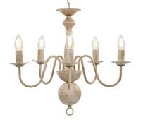 vidaXL Lustre Antique 5 Ampoules Lampe Suspendue Eclairage Luminaire Chandelier de Plafond Salon Salle à Manger Chambre 281614