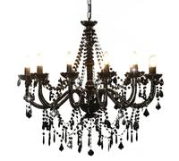 vidaXL Lustre avec Perles Lampe Suspendue Plafonnier Luminaire Eclairage Intérieur Salon Salle de Séjour Chambre à Coucher 281609