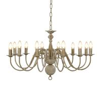 Vidaxl Lustre Blanc Antique 12 Ampoules E14