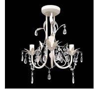 vidaXL Lustre en cristal Plafonnier suspendu 240686 – Luminaire salon
