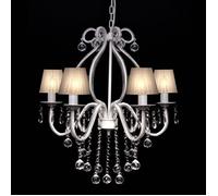 vidaXL Lustre Néo Baroque Plafonnier 6 Feux 2300 Pampilles Cristal Suspension 60338