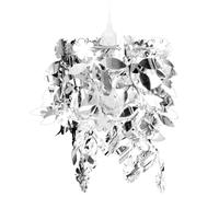 Vidaxl Lustre Suspendu À Feuilles Paillette 21,5 X 30 Cm Argenté Gris