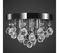 Vidaxl Lustre Suspendu Design De Cristal Chrome