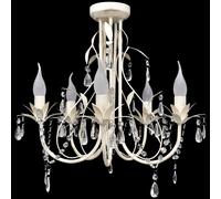 Vidaxl Lustre Suspendu En Cristal 5 Douilles D'ampoule Multicolore