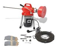 vidaXL Machine de nettoyage tuyaux 250W 12,5 m x 16 mm 4,5 m x 9,5 mm