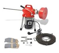 vidaXL Machine de nettoyage tuyaux 250W 12,5 m x 16 mm 4,5 m x 9,5 mm