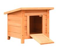 Vidaxl Maison De Chat Pin Massif Et Sapin 50 X 46 X 43,5 Cm