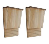 vidaXL Maison pour chauve-souris 22 x 12 x 34 cm Ensemble de 2