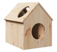 Vidaxl Maison Pour Chat 41x50x50 Cm Bois De Pin Massif