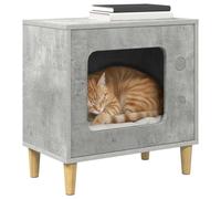 Vidaxl Maison Pour Chat Béton 51 X 30 X 52 Cm Bois D'ingénierie
