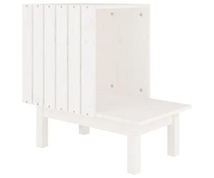 vidaXL Maison pour Chat Blanc 60x36x60 cm Bois de pin Massif