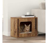 Vidaxl Maison Pour Chat Bois Ancien 51 X 30 X 42 Cm Bois D'ingénierie