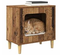 vidaXL Maison pour chat Bois ancien 51 x 30 x 52 cm, bois d'ingénierie, rectangulaire