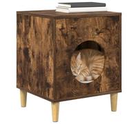 Vidaxl Maison Pour Chat Chêne Fumé 42,5 X 40 X 52,5 Cm