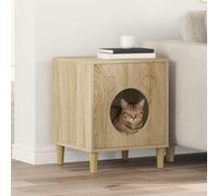 Vidaxl Maison Pour Chat Sonoma 42,5 X 40 X 53 Cm Bois D'ingénierie