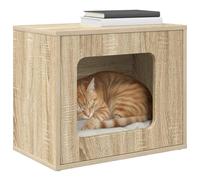 vidaXL Maison pour chat Sonoma – Bois d'ingénierie 51 x 30 x 42 cm – Design moderne