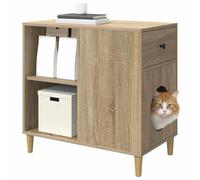 Vidaxl Maison Pour Chat Sonoma 72 X 42.5 X 70 Cm Bois D'ingénierie