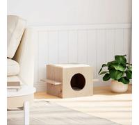 vidaXL Maison pour chats 51x35x30 cm pin massif