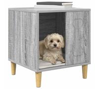 Niche pour chien moderne - vidaXL - Gris Sonoma - Bois d'ingénierie - 44x42x49 cm - Durable - Pour intérieur