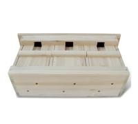 vidaXL Maison pour moineaux 2 pcs. Bois 44 x 15,5 x 21,5 cm