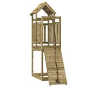 Vidaxl Maisonnette De Jeu Avec Mur D'escalade Bois De Pin Imprégné