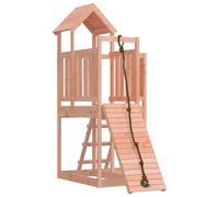 vidaXL Maisonnette de Jeu avec Mur d'escalade Bois Massif Douglas, Aire de Jeux de Jardin, maisonnette, cabane de Jardin Enfant, Aire de Jeux en Bois