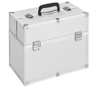 Mallette à Maquillage Boîte Trousse Cosmétique Rangement Noir Aluminium vidaXL