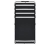 Vidaxl Chariot De Maquillage Aluminium Noir
