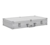 vidaXL Mallette pour arme à feu Aluminium ABS Argenté Argent G