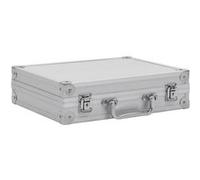 vidaXL Mallette pour Arme à Feu Malette Arme de Poing Malette Pistolet Coffre à Pistolet Valise à Pistolet Malette de Rangement Aluminium ABS Argenté